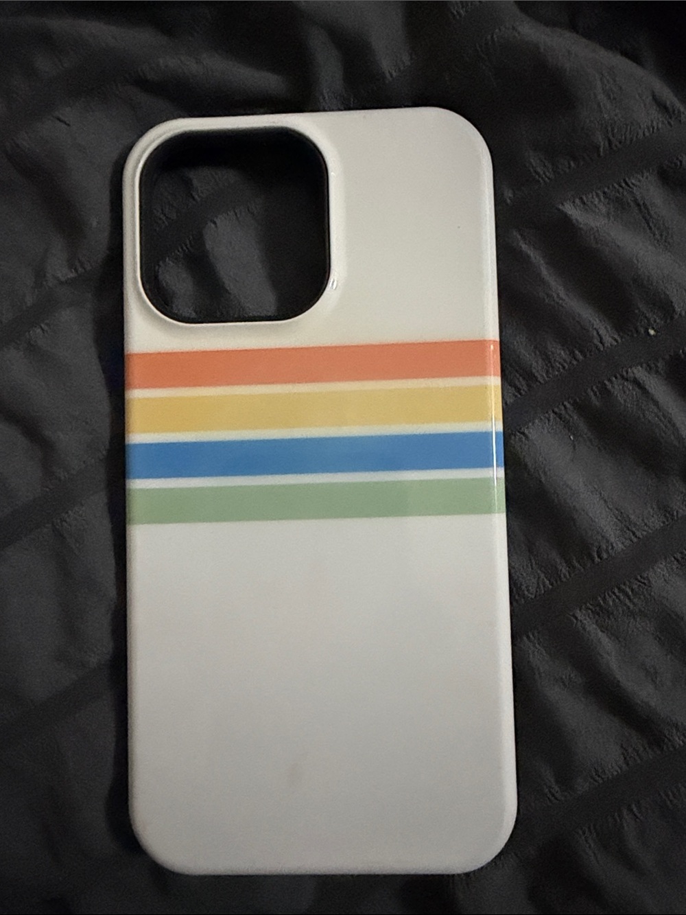 Casely iPhone 15 Pro Max Retro Rainbow Stripe Phone Case